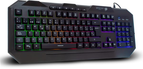 Necnon NGK-HYDRA teclado Juego USB Negro - Imagen 2