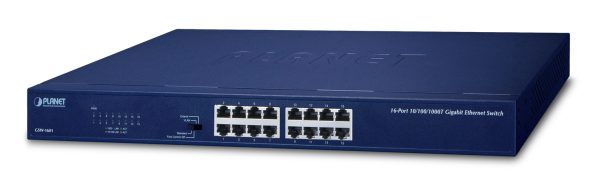PLANET GSW-1601 dispositivo de redes No administrado Gigabit Ethernet (10/100/1000) 1U Azul - Imagen 2