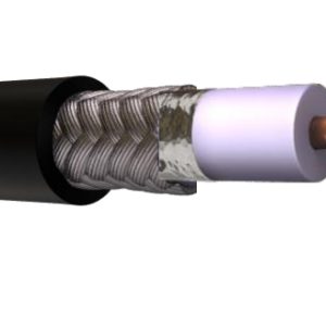 Viakon RG-8 cable coaxial 305 m Negro
