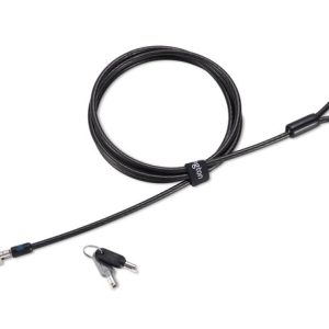 Kensington K60501M cable antirrobo Negro, Plata 1.8 m