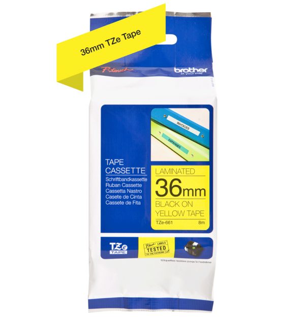 Brother TZE-661 cinta para impresora de etiquetas TZ - Imagen 3