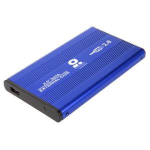 BRobotix 001661 caja para disco duro externo Cubierta de disco duro/SSD Azul 2.5"