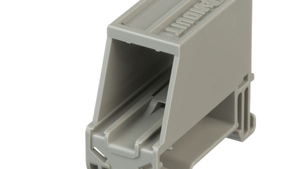 Panduit SHIELD DIN RAIL MNT ADPT W/ LAB PK1MOQ10 caja de salida Gris - Imagen 2