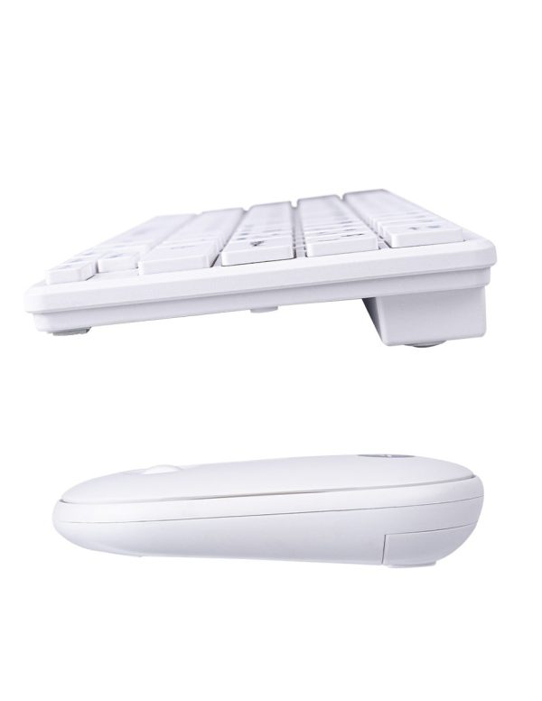 TechZone TZACCBI04 teclado Ratón incluido Hogar RF inalámbrico QWERTY Blanco - Imagen 2