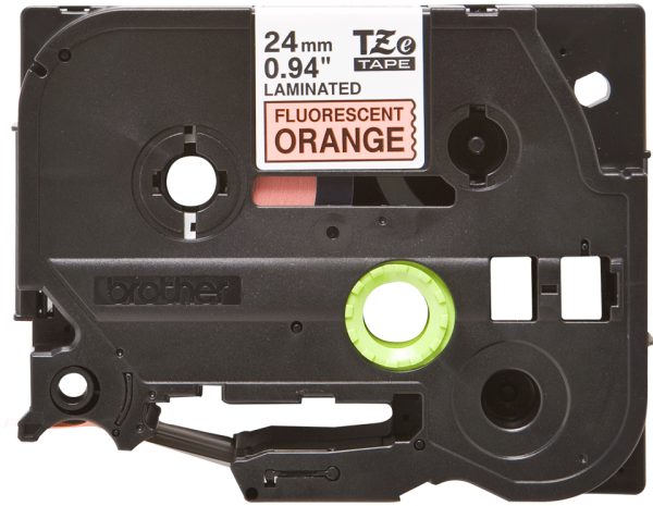 Brother TZE-B51 cinta para impresora de etiquetas Negro sobre naranja fluorescente - Imagen 2