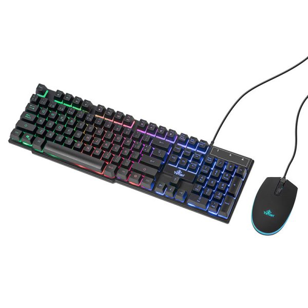 Yeyian YKP-20705 teclado Ratón incluido Juego USB Español Negro - Imagen 4
