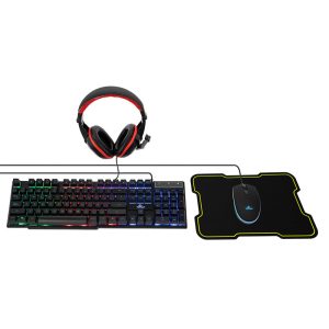 Yeyian YKH-20708 teclado Ratón incluido Juego USB Español Negro