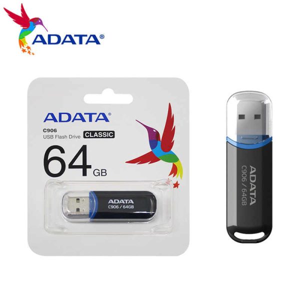 ADATA C906 unidad flash USB 64 GB USB tipo A 2.0 Negro - Imagen 3