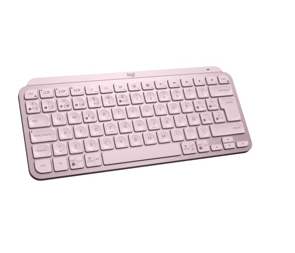 Logitech MX Keys Mini teclado Universal RF inalámbrico + bluetooth Rosa - Imagen 2