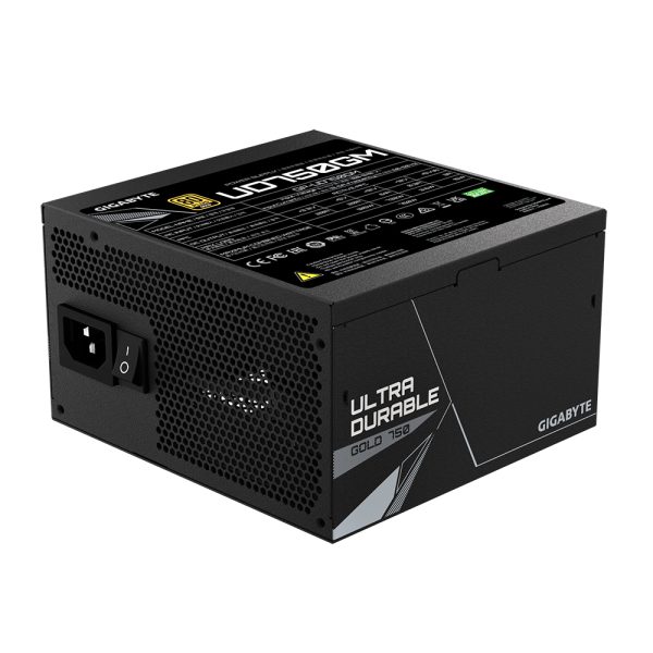 GIGABYTE GP-UD750GM unidad de fuente de alimentación 750 W 20+4 pin ATX ATX Negro - Imagen 4