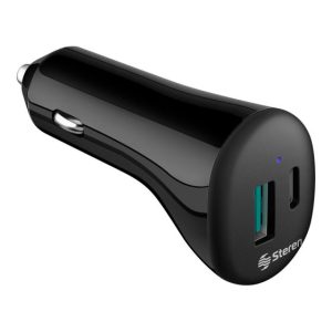 Steren ELI-875 cargador de dispositivo móvil Universal Negro Encendedor de puros Carga rápida Auto