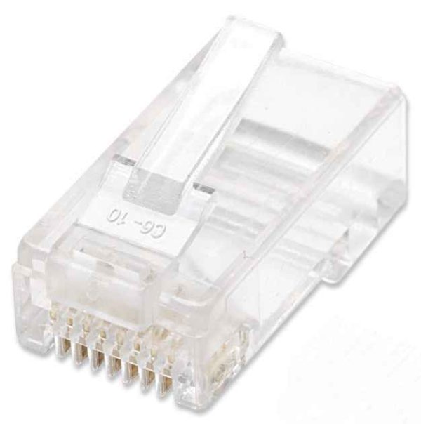Intellinet PLUG RJ45 CAT5E MULTIFILAR UTP BOTE 100 PZAS ORO 15-MICRAS - Imagen 4
