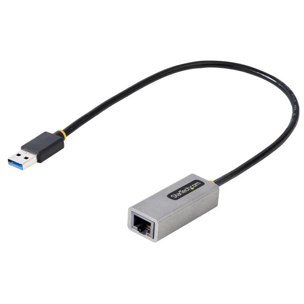 StarTech.com Adaptador USB a Ethernet, USB 3.0 a Ethernet Gigabit de 10/100/1000 para Laptops, con Cable Incorporado de 30cm, Adaptador USB a RJ45, Adaptador NIC, Adaptador de Red USB
