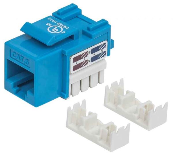 Intellinet JACK RJ45 CAT6 KEYSTONE DE IMPACTO AZUL - Imagen 4