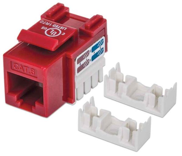 Intellinet JACK RJ45 CAT6 KEYSTONE DE IMPACTO ROJO - Imagen 4