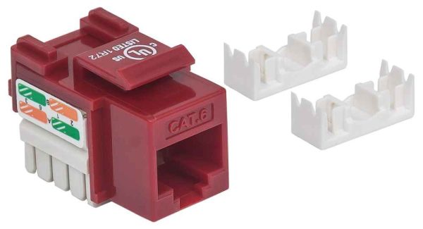 Intellinet JACK RJ45 CAT6 KEYSTONE DE IMPACTO ROJO - Imagen 3