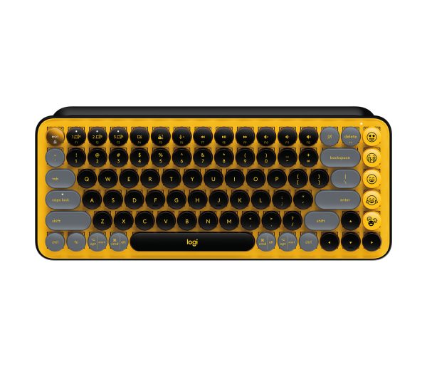 Logitech Pop Keys teclado Universal RF inalámbrico + bluetooth Negro, Gris, Amarillo