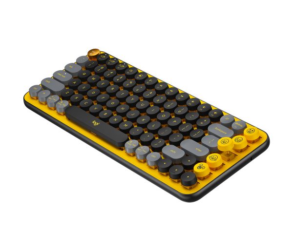 Logitech Pop Keys teclado Universal RF inalámbrico + bluetooth Negro, Gris, Amarillo - Imagen 2