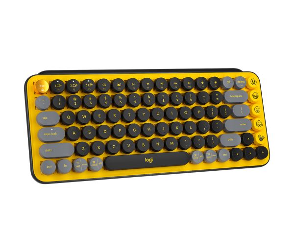 Logitech Pop Keys teclado Universal RF inalámbrico + bluetooth Negro, Gris, Amarillo - Imagen 3