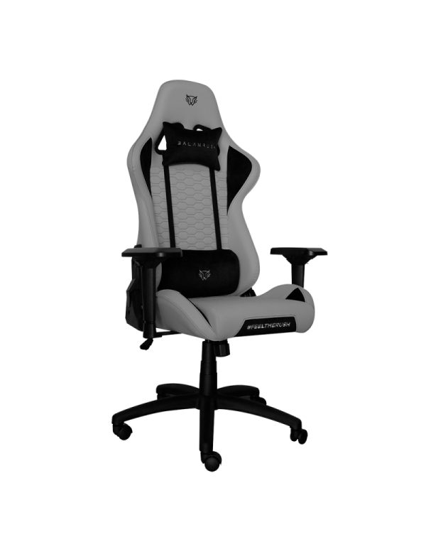 Balam Rush BR-932844 silla para videojuegos Silla de juegos para PC asiento acolchado Negro, Gris - Imagen 4