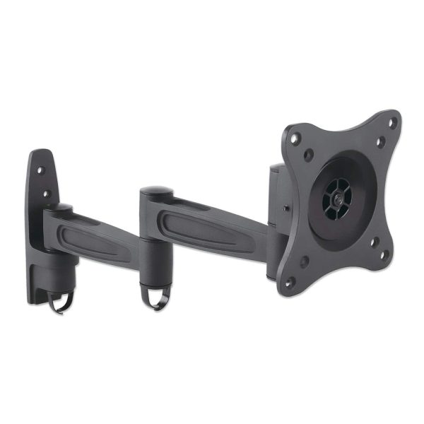 Manhattan Soporte para monitor, de pared, movimiento articulado, pantalla plana de 13" a 27" máximo 15 kg - Imagen 2