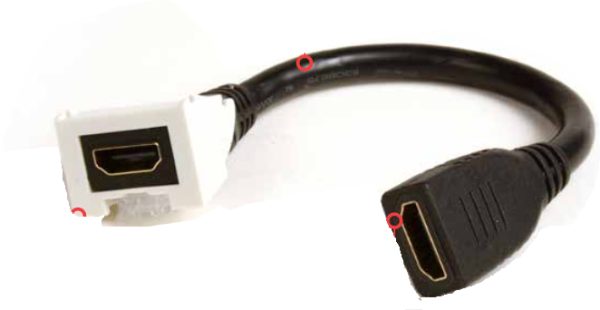Siemon MX-HD2.0-02 cable HDMI 0.203 m HDMI Tipo A (Estándar) Negro, Blanco - Imagen 2