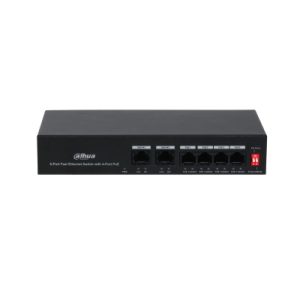 Dahua Technology PoE DH-PFS3006-4ET-36 dispositivo de redes Fast Ethernet (10/100) Energía sobre Ethernet (PoE) Negro