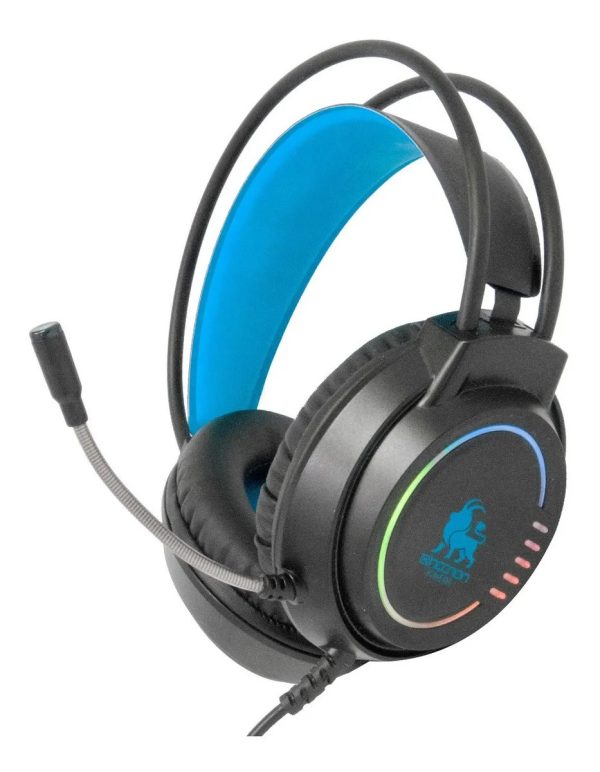 Necnon NBHG-KIMERA Auriculares Alámbrico De mano Juego USB tipo A Negro, Azul - Imagen 2