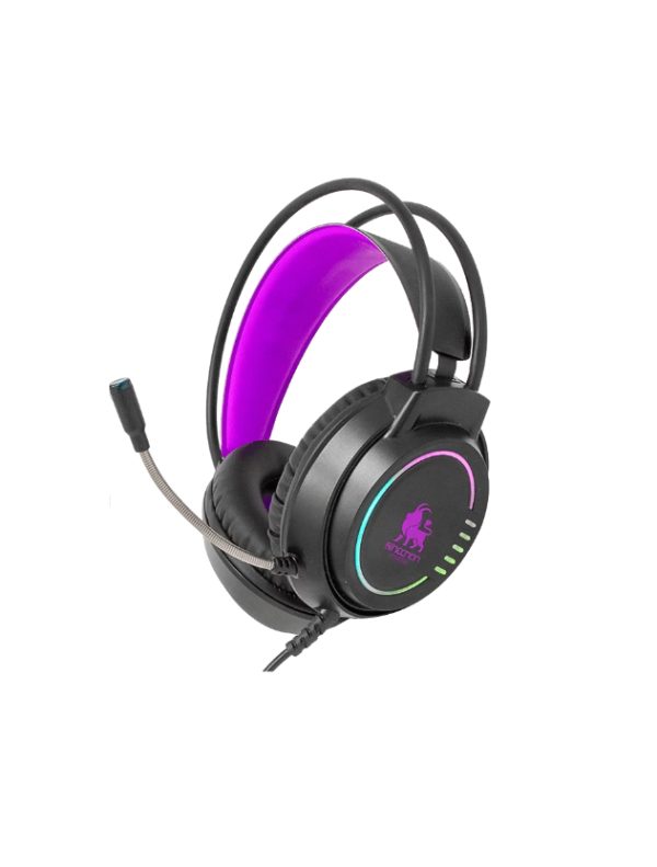 Necnon NBHG-KIMERA Auriculares Alámbrico De mano Juego USB tipo A Púrpura - Imagen 2