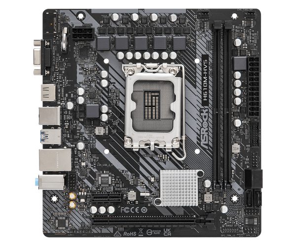 Asrock H610M-HVS Intel H610 LGA 1700 Micro ATX - Imagen 2