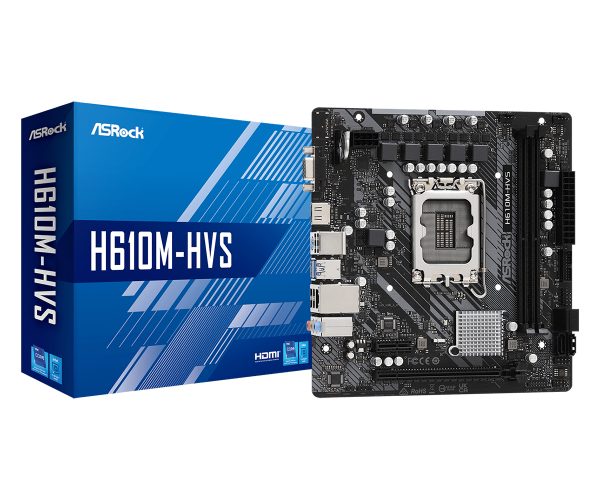 Asrock H610M-HVS Intel H610 LGA 1700 Micro ATX