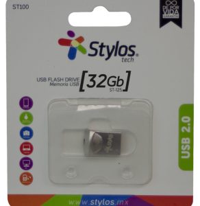 Stylos STMUS41S unidad flash USB 32 GB USB tipo A 2.0 Acero inoxidable