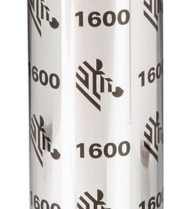 Zebra 1600 Wax cinta térmica 450 m Negro