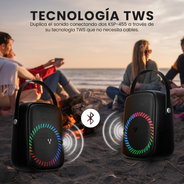 Vorago KSP-455 altavoz portátil o de fiesta Altavoz monofónico portátil Negro 40 W - Imagen 4