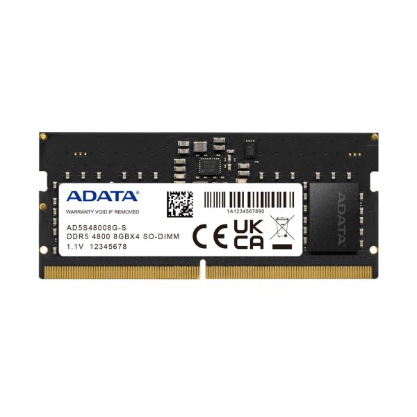 ADATA AD5S48008G-S módulo de memoria 8 GB 1 x 8 GB DDR5 4800 MHz ECC - Imagen 2
