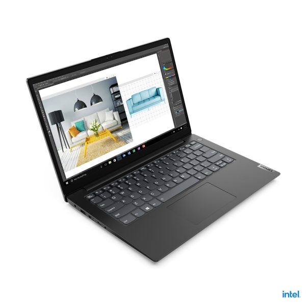 Lenovo V V14 Intel® Celeron® N N4500 Computadora portátil 35.6 cm (14") HD 4 GB DDR4-SDRAM 128 GB SSD Wi-Fi 5 (802.11ac) Windows 11 Home Negro - Imagen 2