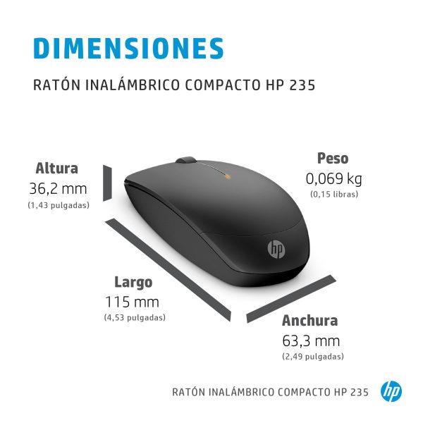 HP Mouse inalámbrico compacto 235 - Imagen 4