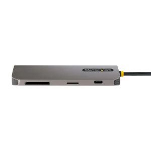 StarTech.com Adaptador Multipuertos USB C de Video 4K a 60Hz, con Hub de 3 Puertos USB-A de 5Gbps, Entrega de Alimentación USB de 100W, Red Ethernet, SD/microSD, Cable de 30cm