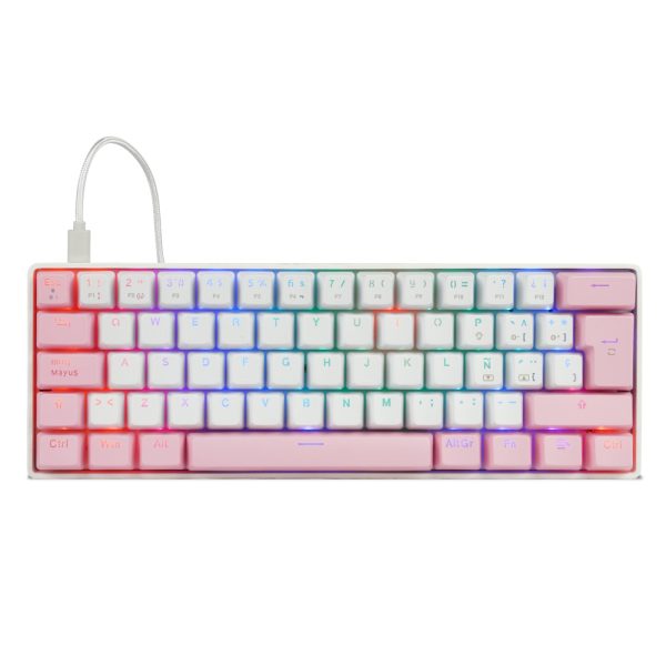 Game Factor KBG560-WH teclado Juego USB QWERTY Español Blanco - Imagen 2