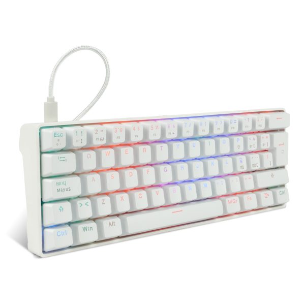 Game Factor KBG560-WH teclado Juego USB QWERTY Español Blanco - Imagen 3