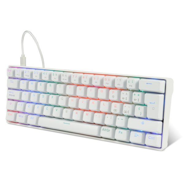 Game Factor KBG560-WH teclado Juego USB QWERTY Español Blanco - Imagen 4