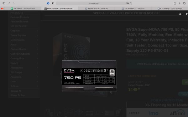 EVGA P5 750 unidad de fuente de alimentación 750 W 24-pines ATX Negro - Imagen 4