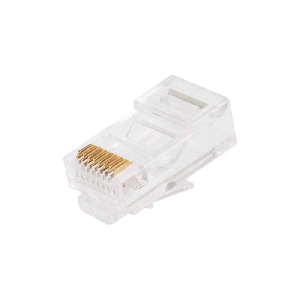 Ghia PLUG RJ45 CAT 5E UTP 100 PZAS Transparente - Imagen 2
