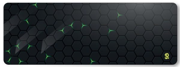 BRobotix 6007099 alfombrilla para ratón Cojín de ratón para Juegos Negro, Verde - Imagen 2