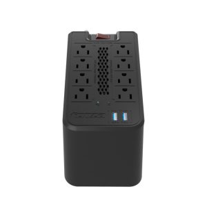 Forza Power Technologies FVR-1221USB regulador de voltaje 8 salidas AC 110 - 120 V Negro