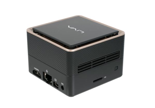 ECS LIVA Q3 Plus AMD Ryzen Embedded V1000 V1605B 8 GB DDR4-SDRAM 128 GB eMMC Mini PC Negro - Imagen 4
