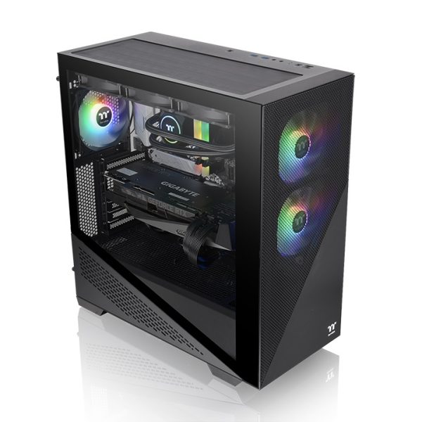 Thermaltake Divider 370 TG Midi Tower Negro - Imagen 2