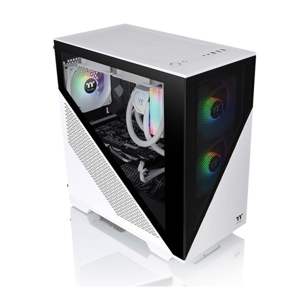 Thermaltake Divider 170 TG Micro Tower Negro, Blanco - Imagen 2
