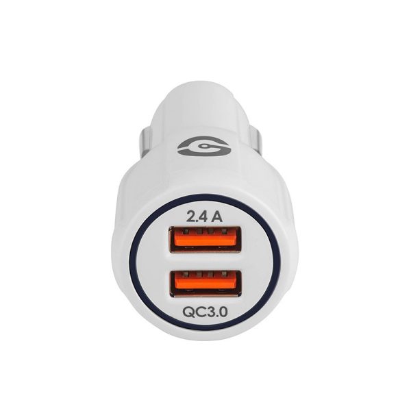 Getttech GCC-2U22-01 cargador de dispositivo móvil Universal Blanco USB Auto - Imagen 4
