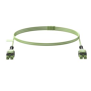 Panduit FW2RLU1U1ONM002 cable InfiniBand y de fibra óptica 2 m LC Cal, Verde